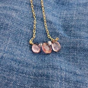 Pink Drop Necklace